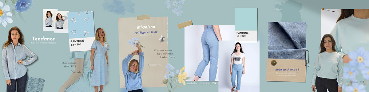 Tableau tendance bleu Aatise